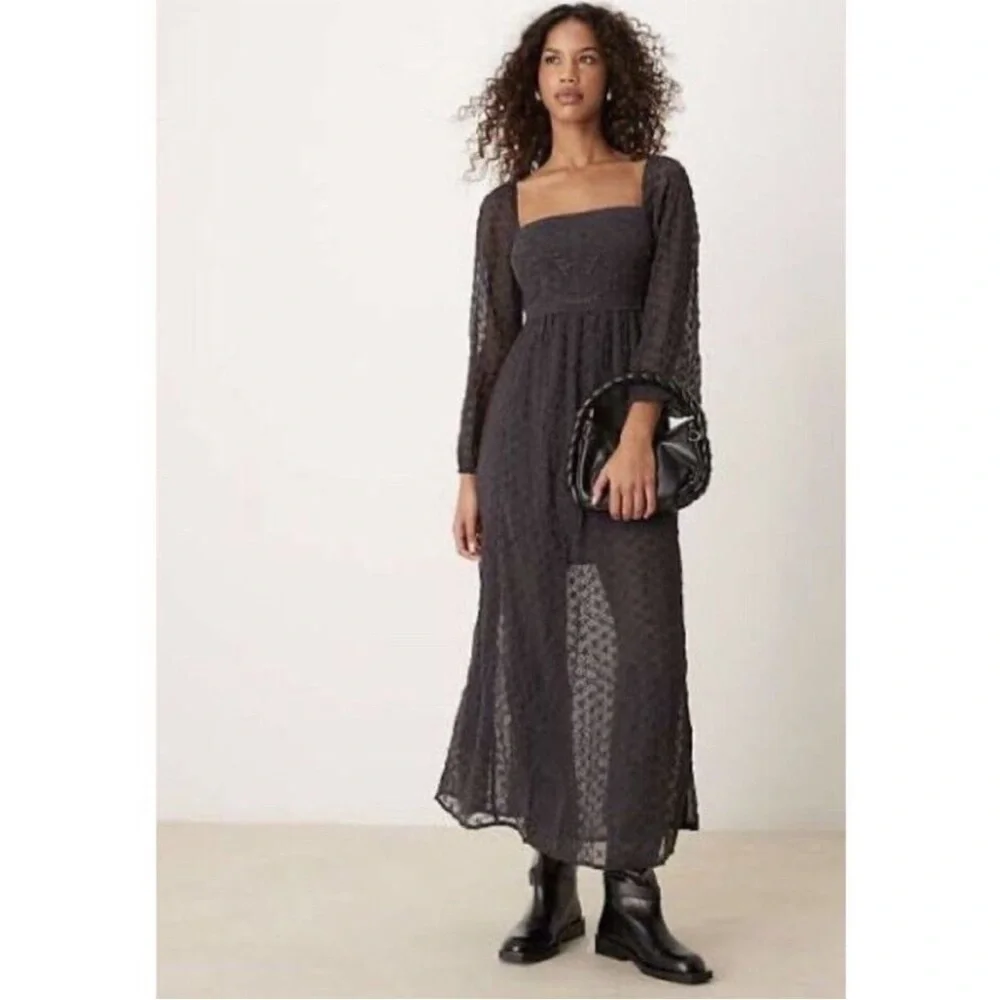 NEW Free People Malina Maxi Dress in Dark Scales - Picture 16 of 16